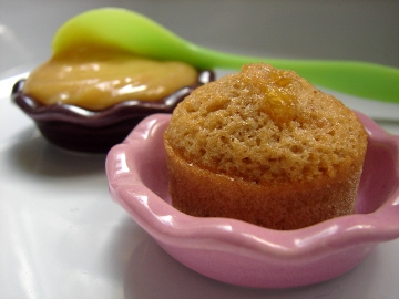 Financiers tièdes à la crème de citron