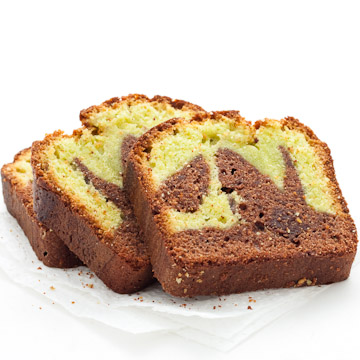 Marbré au chocolat et au pandan